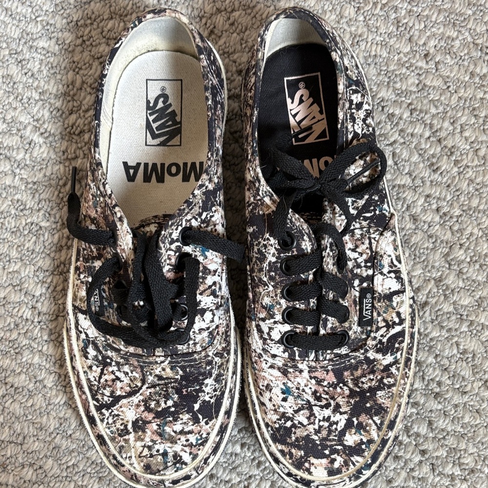 Vans women’s Sneakers - Black, White, and Brown